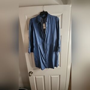Express Light Blue Denim Shirt